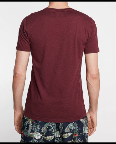 ABERCROMBIE&FITCH Bordowa Koszulka Duże Białe Logo