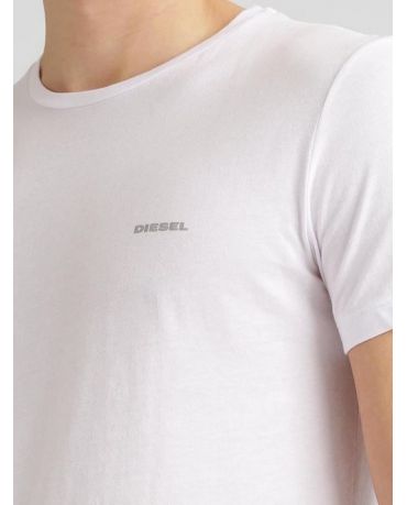 DIESEL Biała Koszulka O-neck Klasyczna