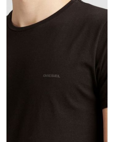DIESEL Czarna Koszulka O-neck Klasyczna
