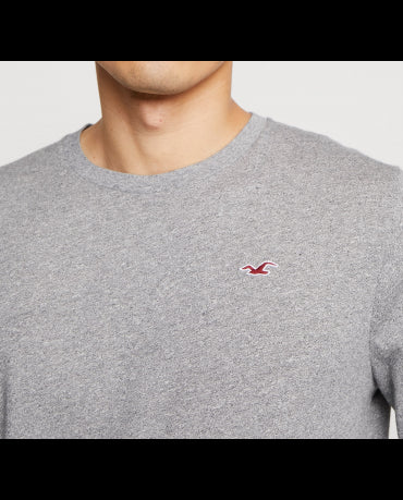 HOLLISTER California Grey Longsleeve Szary Klasyczny