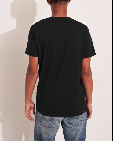 HOLLISTER California Black Tshirt Czarny O-Neck