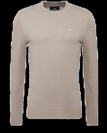 HOLLISTER Jasno Brązowy Sweter Męski
