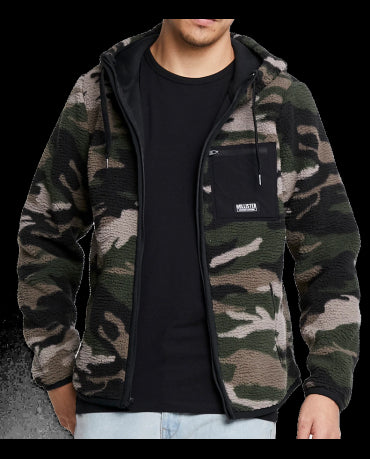 HOLLISTER Kurtka Moro Militarna Polar