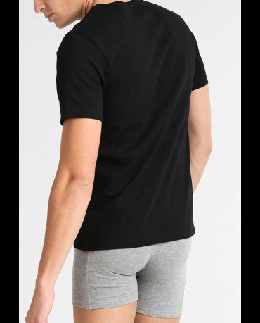 HUGO BOSS Czarna Koszulka O-Neck Klasyczna