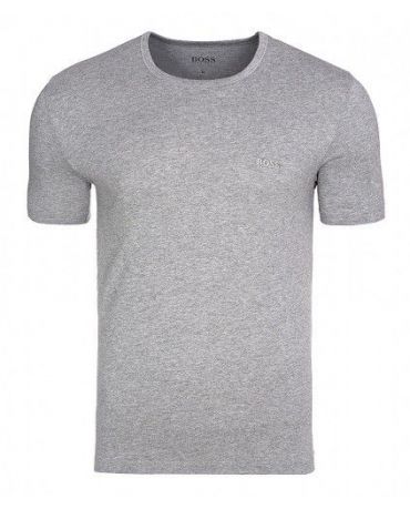 HUGO BOSS Szara Koszulka O-neck Klasyczna