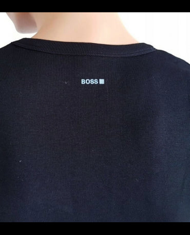 HUGO BOSS Czarny Tshirt O-Neck Klasyczny