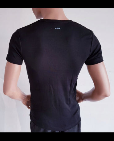HUGO BOSS Czarny Tshirt O-Neck Klasyczny