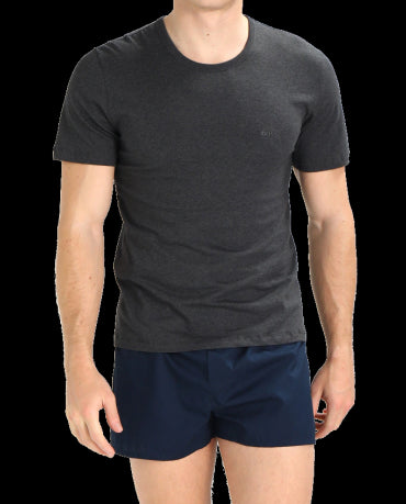 HUGO BOSS Grafitowa Koszulka O-neck