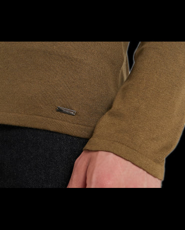 HUGO BOSS Klasyczny Oliwkowy Sweter Męski