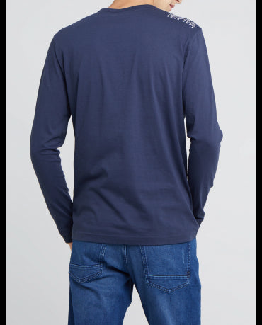 HUGO BOSS Premium Granatowy Longsleeve