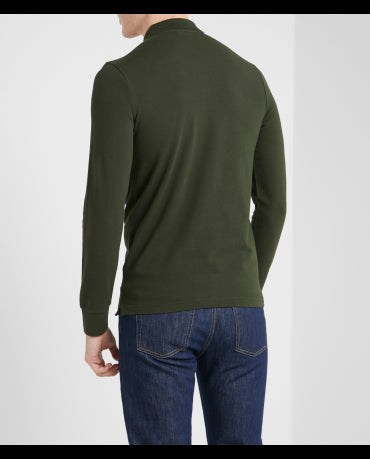 HUGO BOSS Premium Zielony Longsleeve Polo