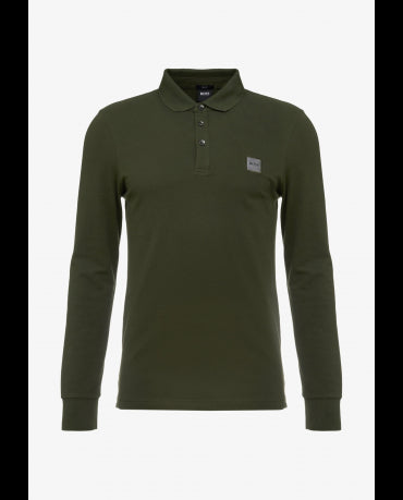 HUGO BOSS Premium Zielony Longsleeve Polo