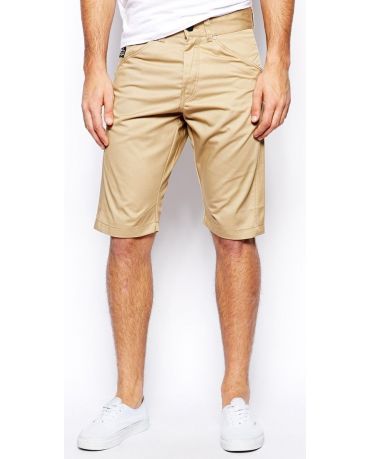 JACK & JONES BEŻOWE SPODENKI MĘSKIE SZTYWNE ŚLISKIE