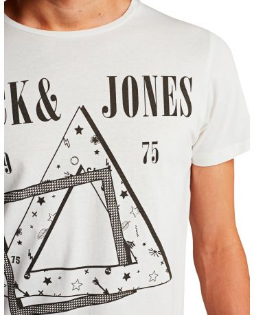 JACK & JONES BIAŁA KOSZULKA MORRIS S