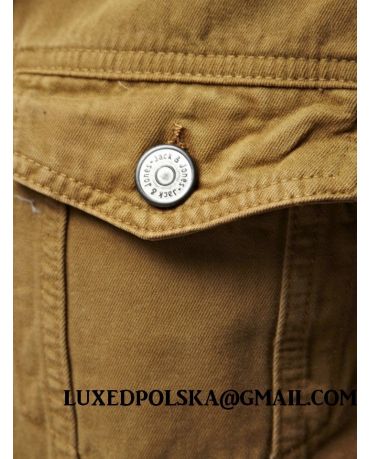 JACK & JONES BRĄZOWA KURTKA JEAN JACKET