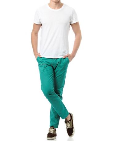 Jack&Jones Chinosy Turkusowe Regularny Krój Męskie