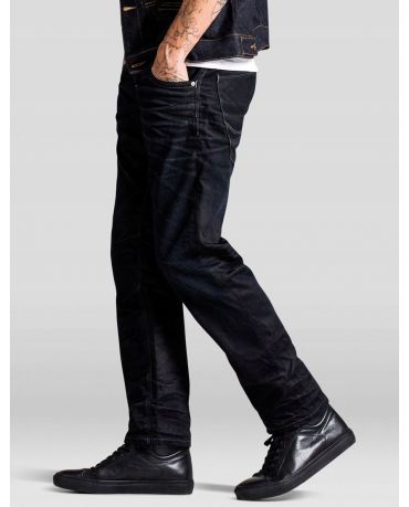 Jack & Jones Ciemy Granat Jeansy Anti Fit Luźne