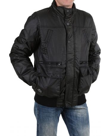 JACK & JONES CZARNA KURTKA PRZEJŚCIOWA S