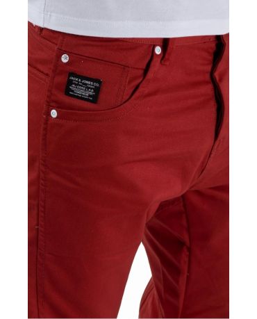 JACK & JONES CZERWONE SPODNIE JEANSOWE