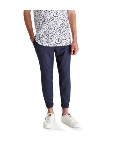 JACK & JONES GRANATOWE SPODNIE ELEGANCKIE CASUAL