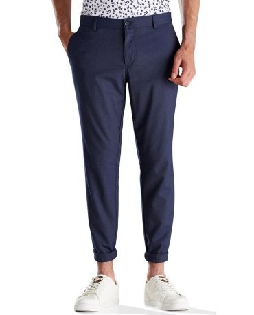 JACK & JONES GRANATOWE SPODNIE ELEGANCKIE CASUAL