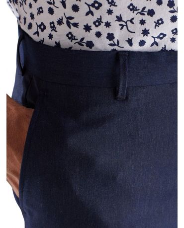 JACK & JONES GRANATOWE SPODNIE ELEGANCKIE CASUAL