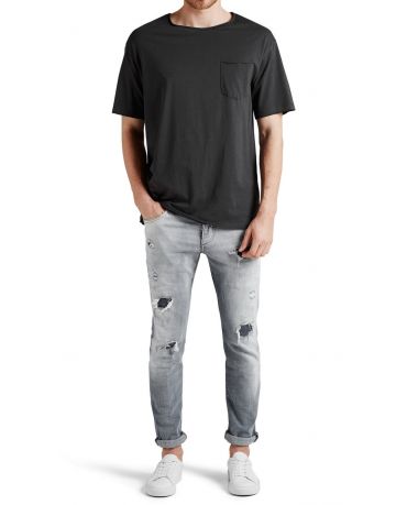 JACK & JONES KOSZULKA BOAT SZARA