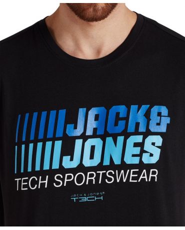 JACK & JONES KOSZULKA MOVE CZARNA