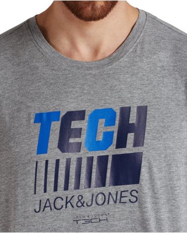 JACK & JONES KOSZULKA MOVE SZARA