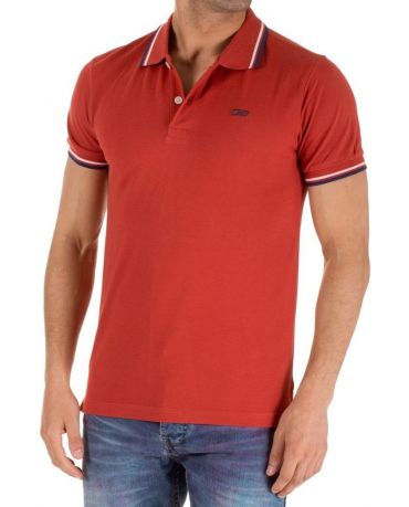 JACK & JONES KOSZULKA POLO CZERWONA S