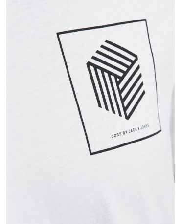 JACK & JONES KOSZULKA SPLASH BIAŁA