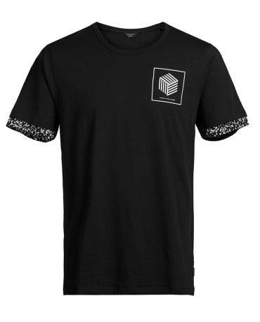 JACK & JONES KOSZULKA SPLASH CZARNA