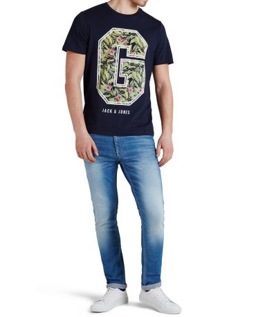 JACK & JONES KOSZULKA ZAPP GRANATOWA