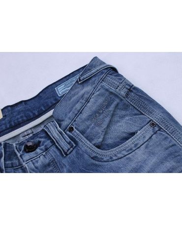 JACK & JONES Męskie Błękitne Spodenki Luźne Szersze Wyprzedaż