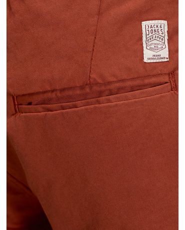 Jack&Jones Męskie Chinosy Czerwone Regular