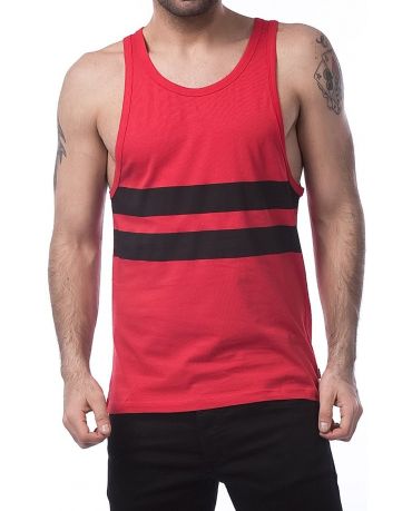 JACK & JONES PASY CZERWONA KOSZULKA BEZ RĘKAWÓW TANK TOP