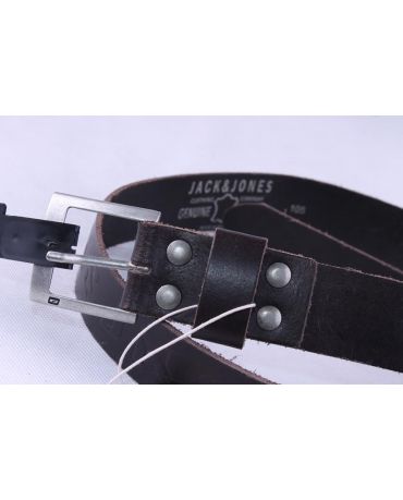 JACK & JONES MĘSKI SKÓRZANY PASEK BRĄZOWY rozmiar 105 W36