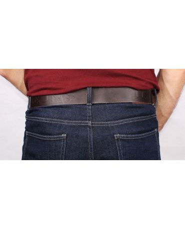 JACK & JONES MĘSKI SKÓRZANY PASEK BRĄZOWY rozmiar 105 W36
