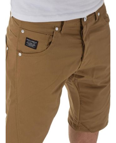 JACK & JONES SPODENKI BRĄZOWE MĘSKIE SZTYWNE ŚLISKIE