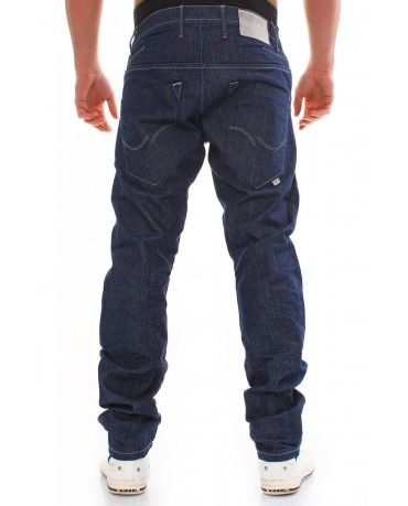 Jack&Jones Granatowe Sztywne Jeansy Luźne Anti Fit