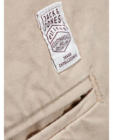 Jack&Jones Beżowe Chinosy Męskie Dopasowane