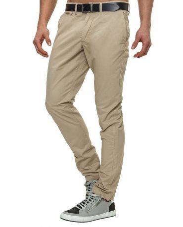 Jack&Jones Beżowe Chinosy Męskie Dopasowane
