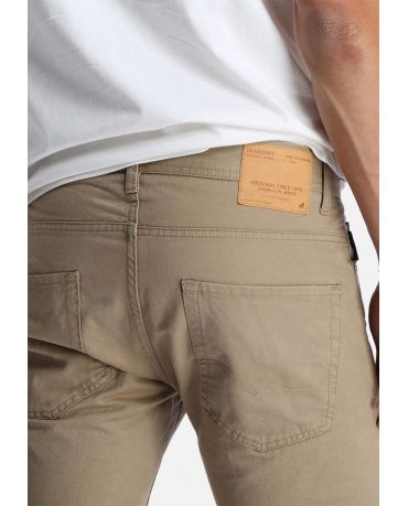 Jack&Jones Brązowe Jeansy Męskie Slim Fit