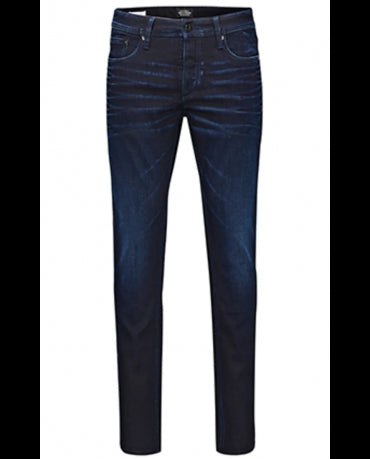 Jack&Jones Ciemne Niebieskie Jeansy Męskie Slim Fit