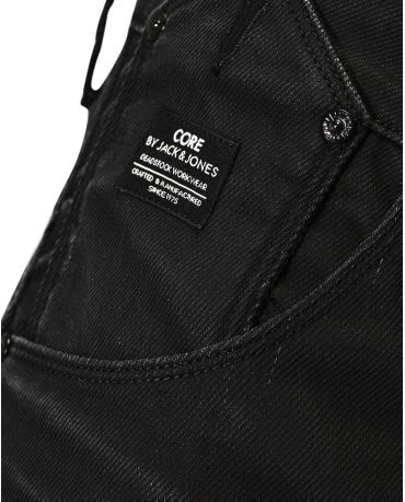 Jack&Jones Czarne Jeansy Drop Crotch Luźne