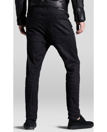 Jack&Jones Czarne Jeansy Drop Crotch Luźne