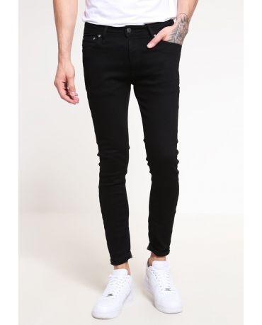 Jack&Jones Czarne Rurki Jeansy Dopasowane