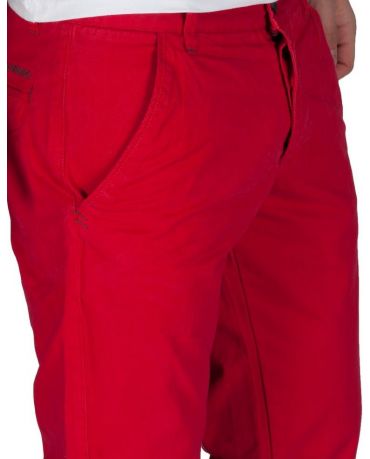 Jack&Jones Czerwone Chinosy Męskie Slim Fit