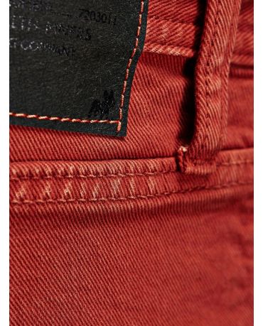 Jack&Jones Czerwone Męskie Jeansy Slim Fit