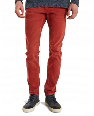 Jack&Jones Czerwone Męskie Jeansy Slim Fit